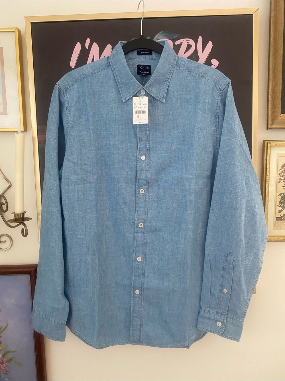 J. Crew Light Blue Chambray Button-Down Shirt